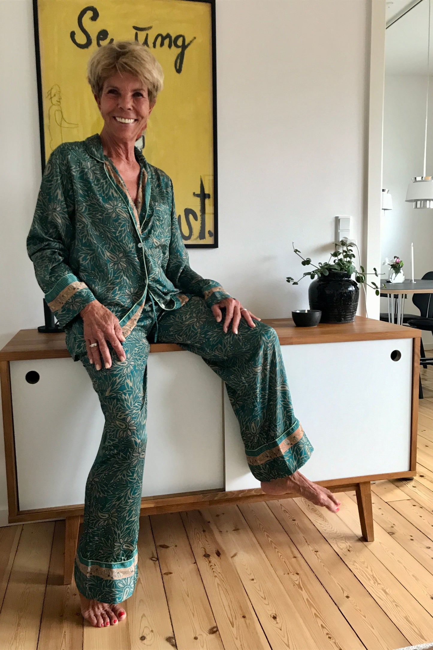 Emerald Green Tea - Silke pyjamas