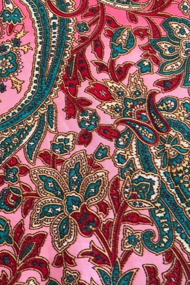 Red Mumbai Paisley - Silk Pyjamas